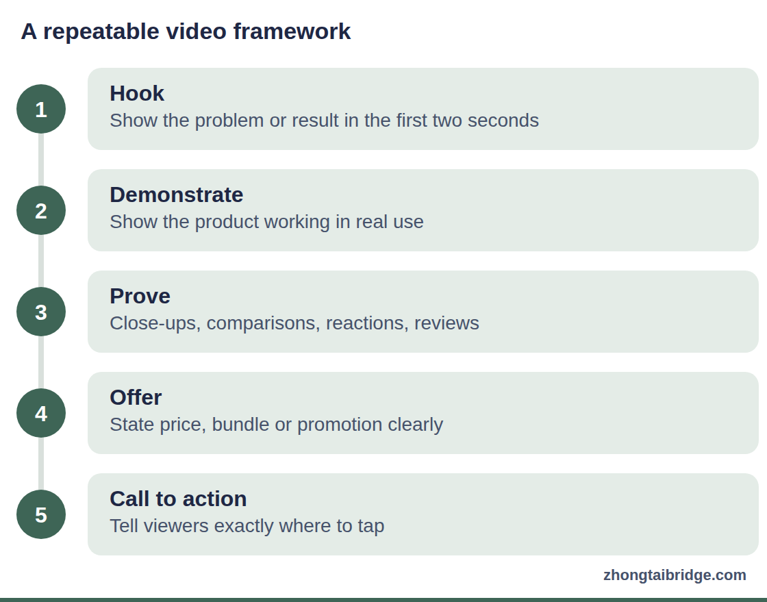 Process diagram: A repeatable video framework